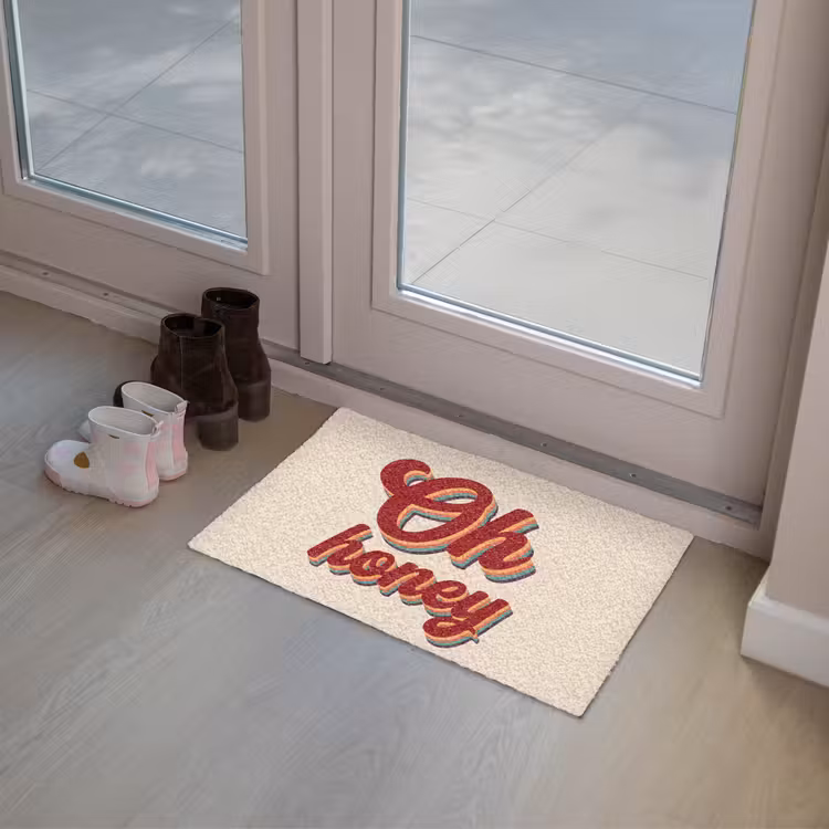 Deurmat - Oh honey - Rood - Schaduw — 8