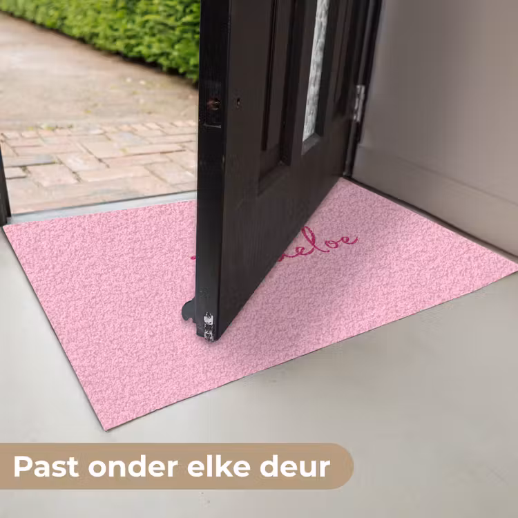 Deurmat - Toedeloe - Roze - Minimalistisch — 7
