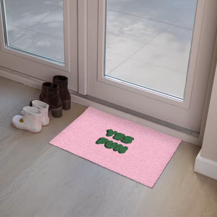 Deurmat - Yes fun - Groen - Roze — 8