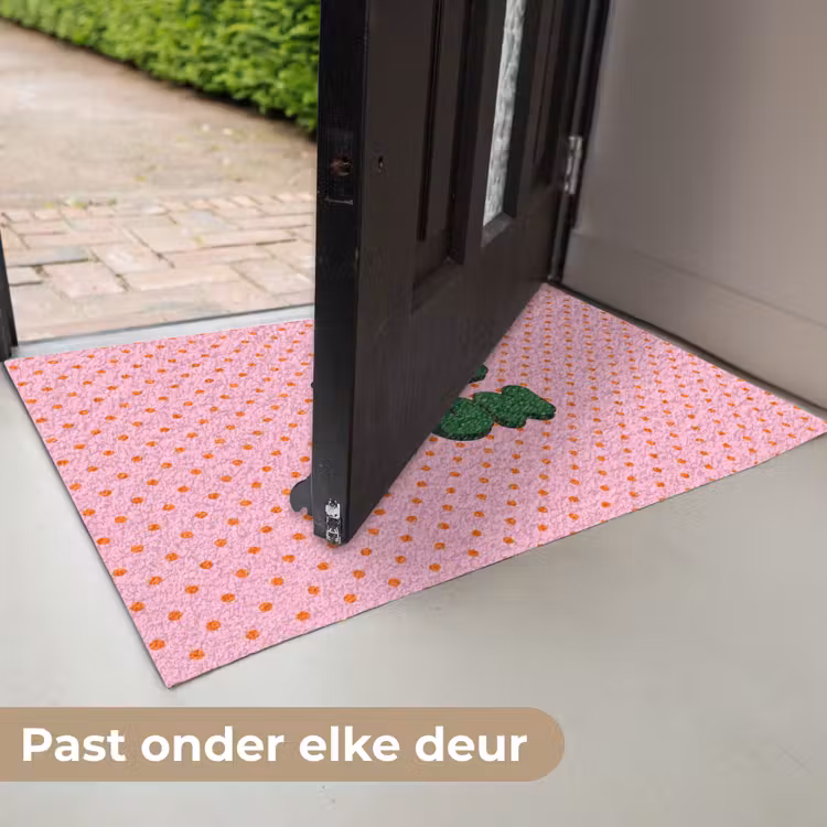 Deurmat - Yes fun - Groen - Roze - Stippen — 7