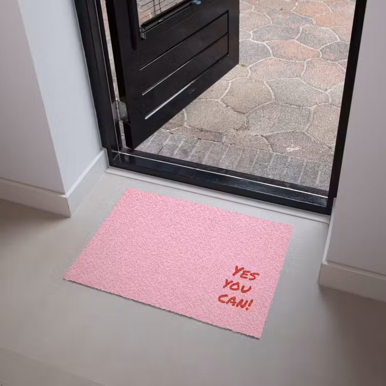 Deurmat - Yes you can do it - Rood - Roze — 4