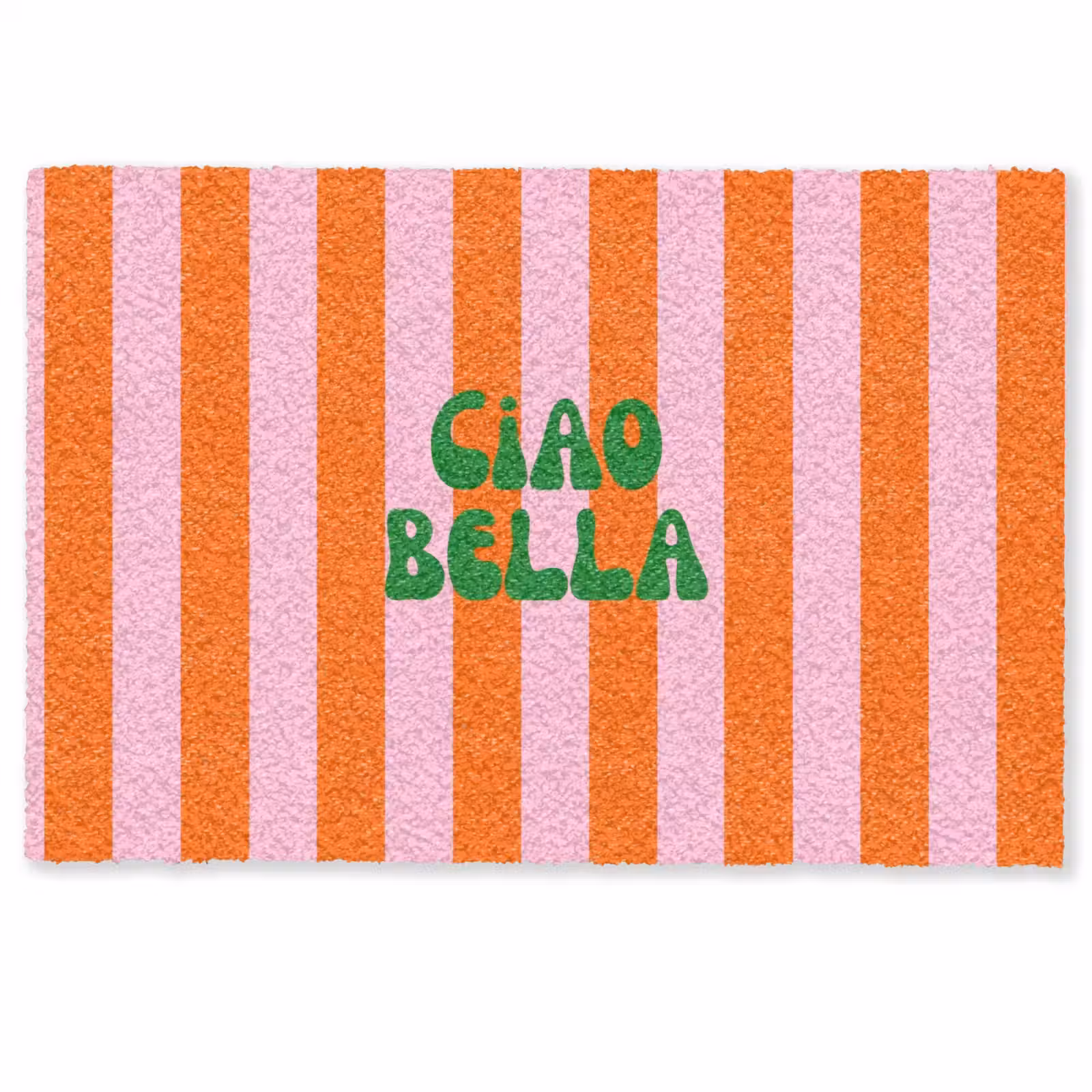 Deurmat - Strepen - Oranje - Verticaal - Ciao bella — 1