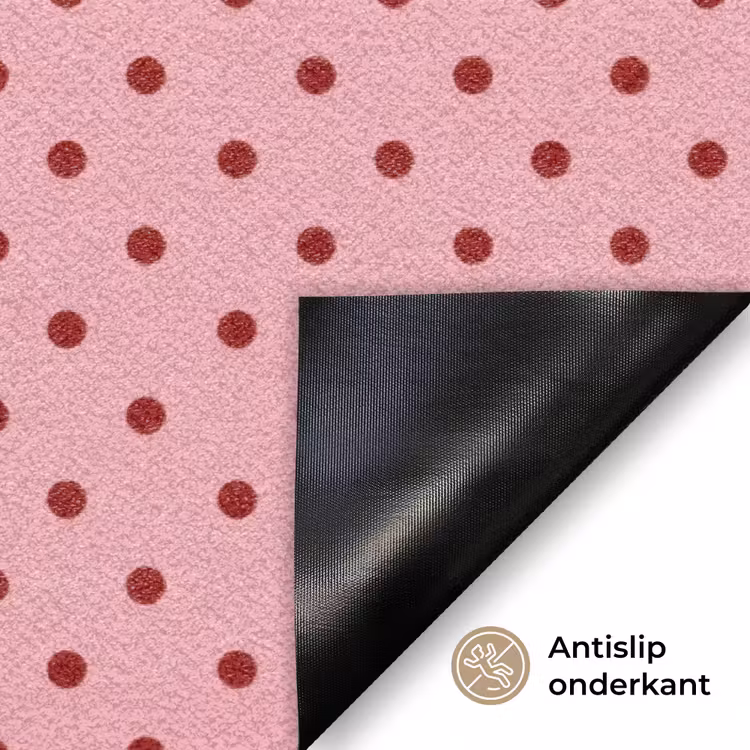 Deurmat - Bonjour - Stippen - Roze- Geel — 6