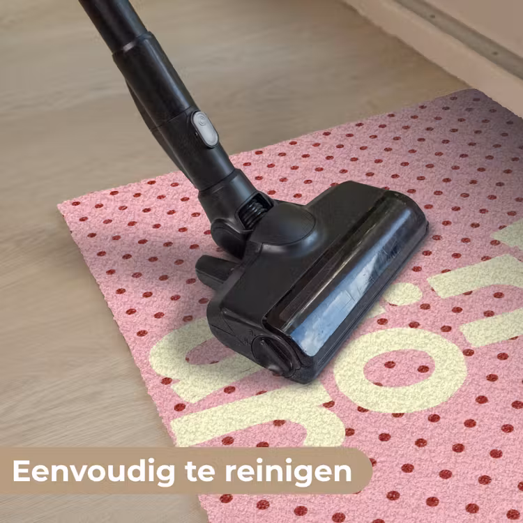 Deurmat - Bonjour - Stippen - Roze- Geel — 9