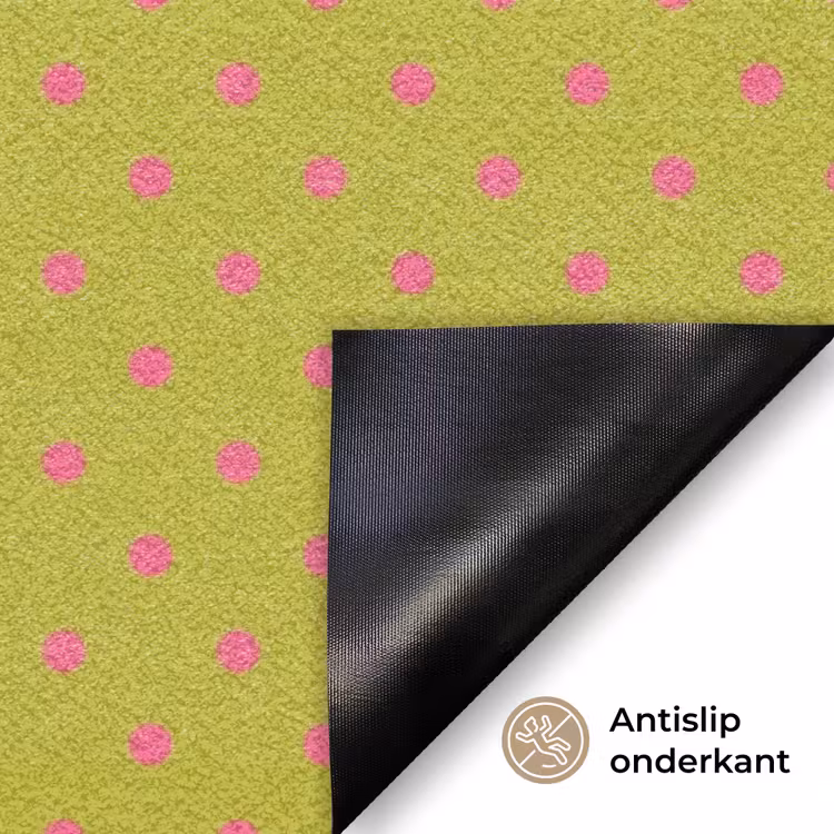 Deurmat - Ciao bella - Rood - Groen - Stippen — 6