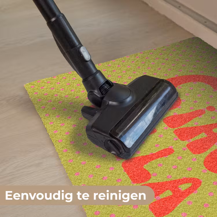 Deurmat - Ciao bella - Rood - Groen - Stippen — 9