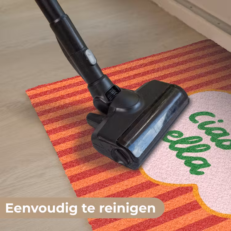 Deurmat - Ciao bella - Tekstwolk - Strepen - Oranje — 9