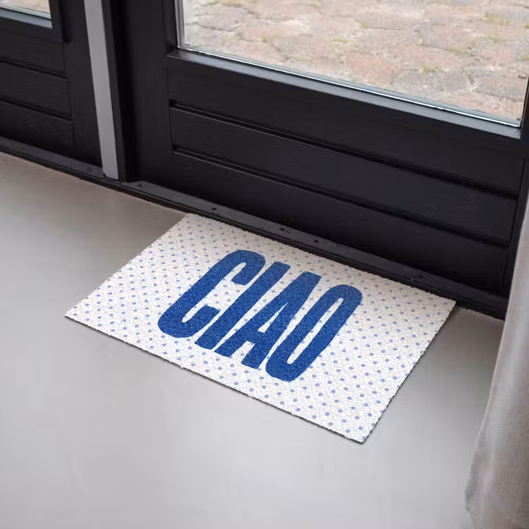 Deurmat - Ciao - Blauw - Stippen — 2