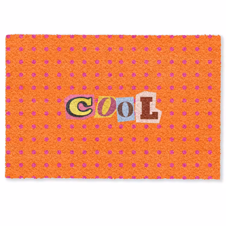 Deurmat - Cool - Stippen - Oranje — 1