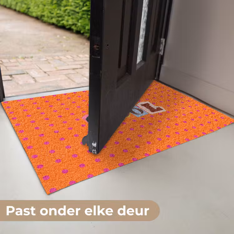 Deurmat - Cool - Stippen - Oranje — 7
