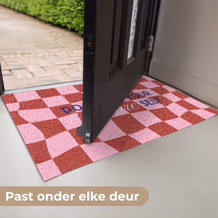Deurmat - Furture - Geblokt - Rood — 7