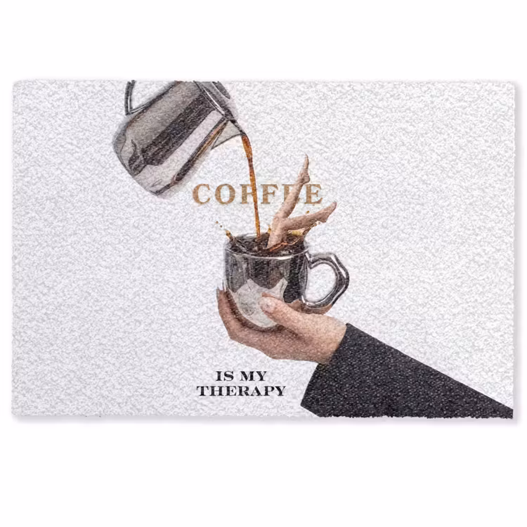 Deurmat - Koffie - Mok - Kan - Therapie — 1