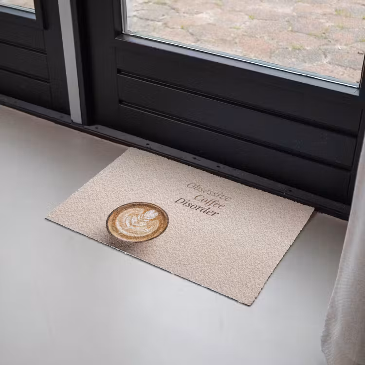 Deurmat - Koffie - Obessive Coffee Disorder - Beige — 2