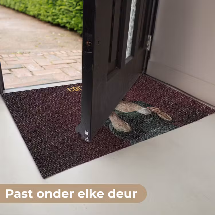 Deurmat - Koffie - Vrouw - Middelvinger — 7