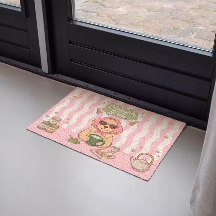 Deurmat - Matcha - Hond - Roze - Groen — 2