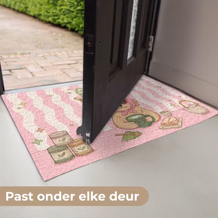 Deurmat - Matcha - Hond - Roze - Groen — 7