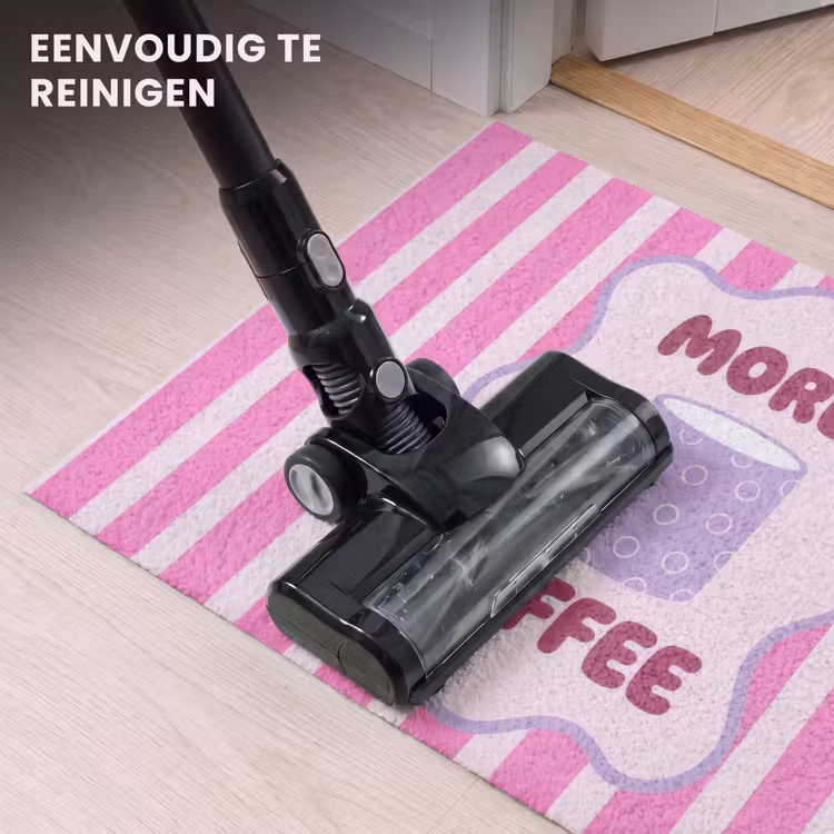 Deurmat - More coffee - Roze - Paars - Strepen - Mok — 9