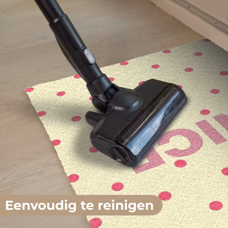 Deurmat - Nice - Stippen - Roze - Geel — 9