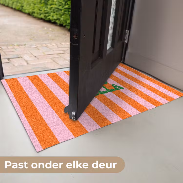 Deurmat - Strepen - Oranje - Verticaal - Ciao bella — 7