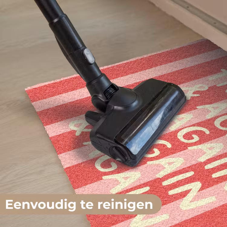 Deurmat - Strepen - Rood - Try again — 9