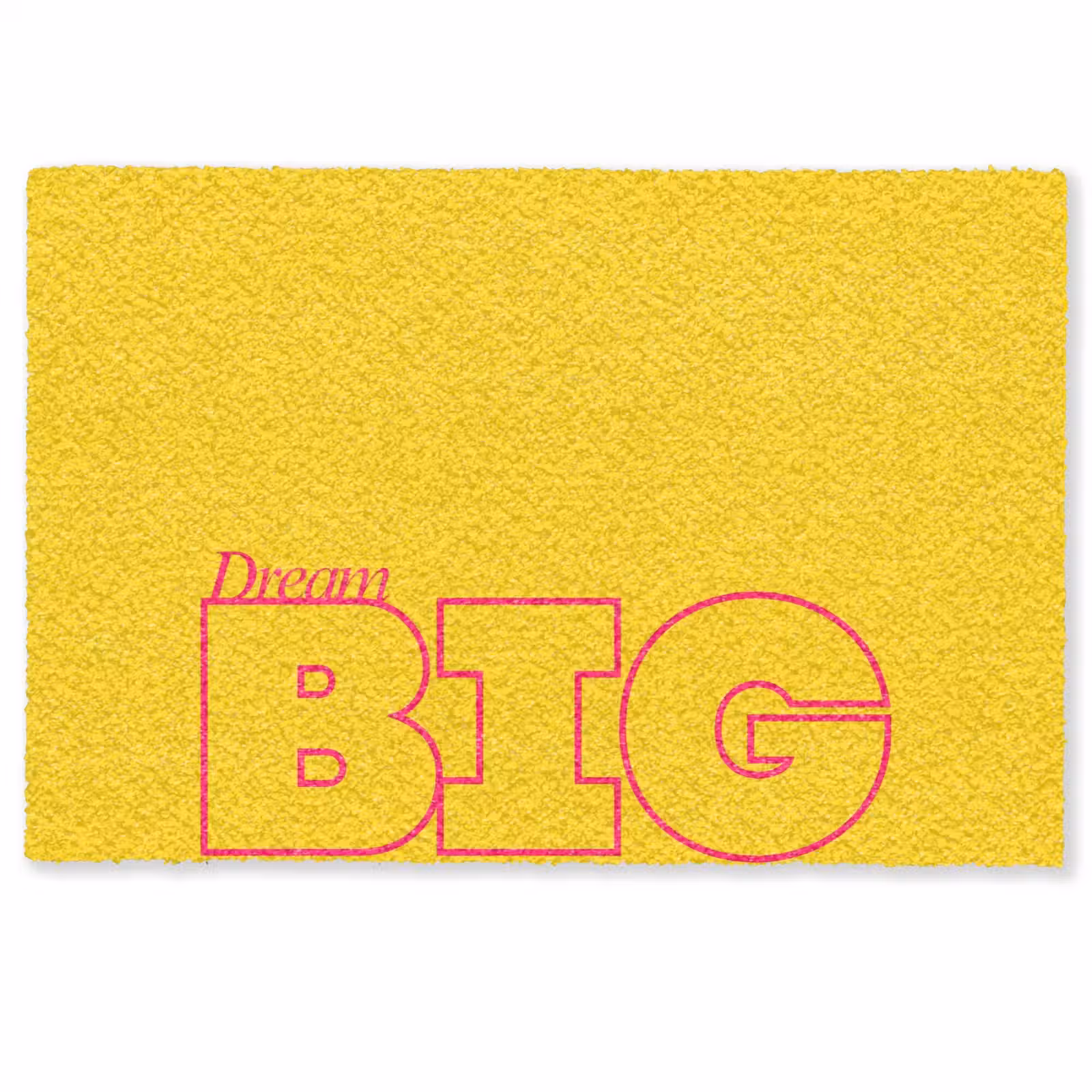 Deurmat - Dream big - Geel - Grafisch — 1