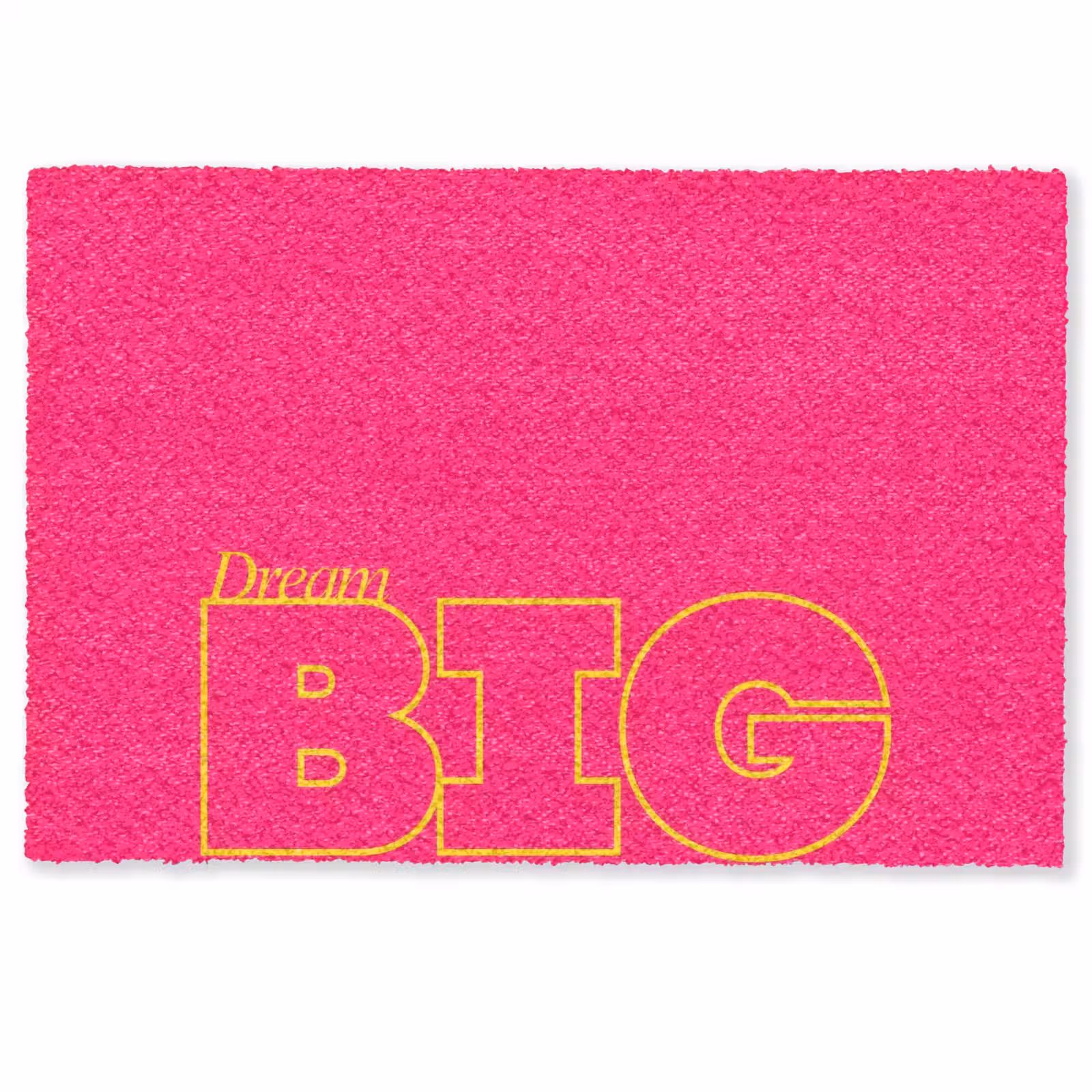 Deurmat - Minimalistisch - Roze - Dream big - Grafisch — 1