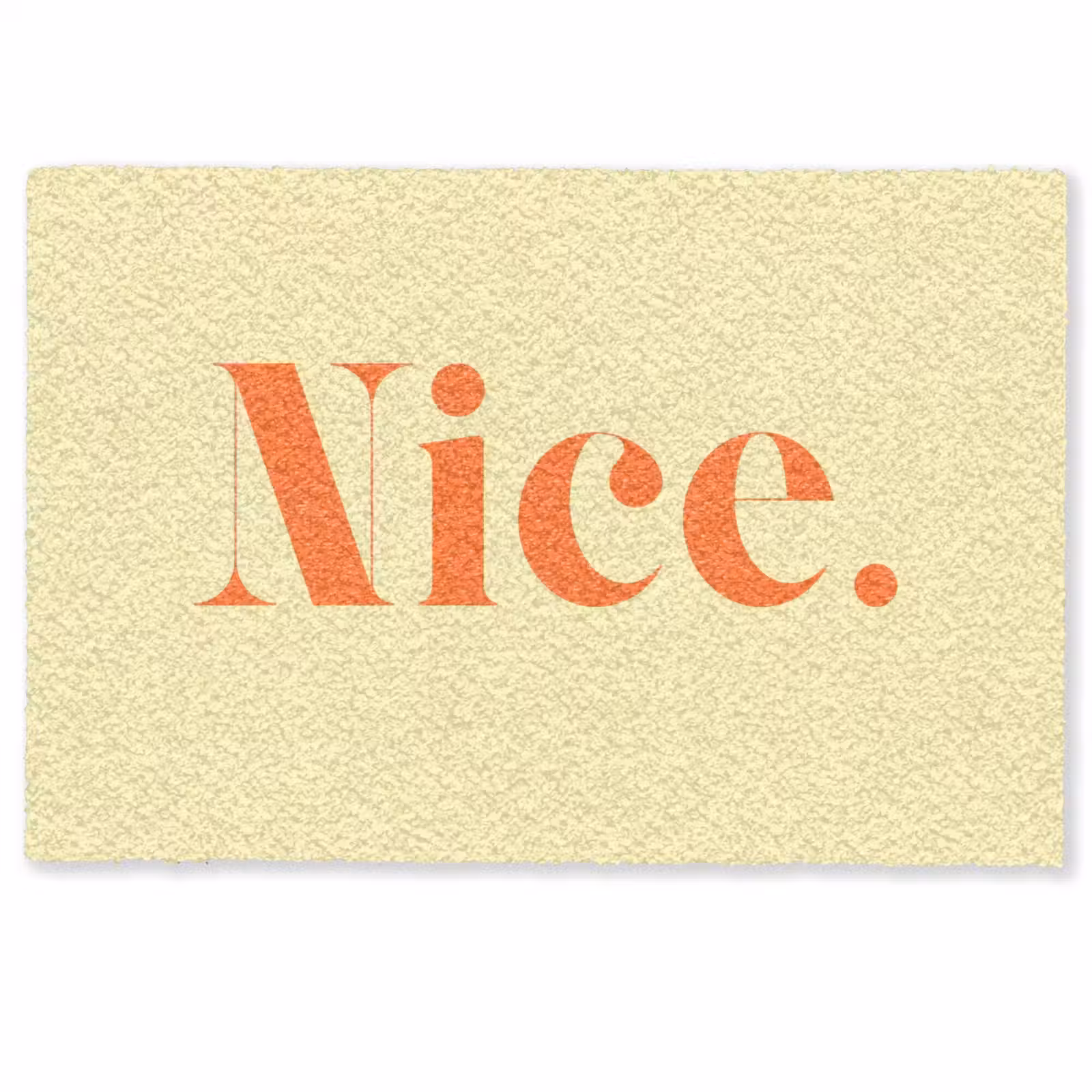 Deurmat - Nice - Oranje - Geel - Minimalistisch — 1