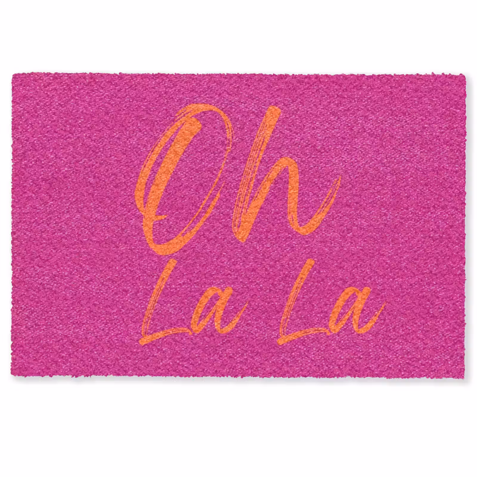 Deurmat - Oh la la - Oranje - Roze — 1