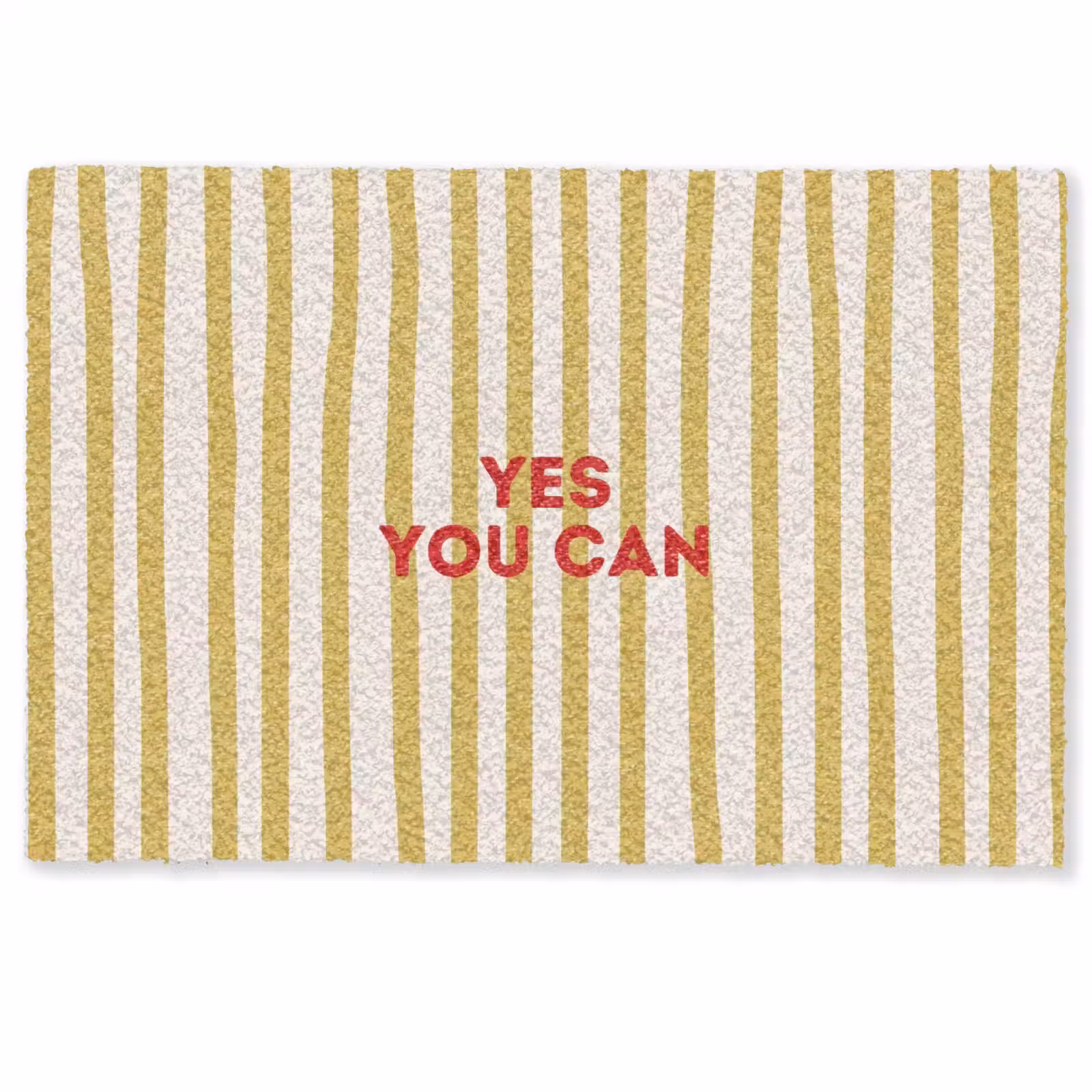 Deurmat - Strepen - Abstract - Yes you can - Rood — 1
