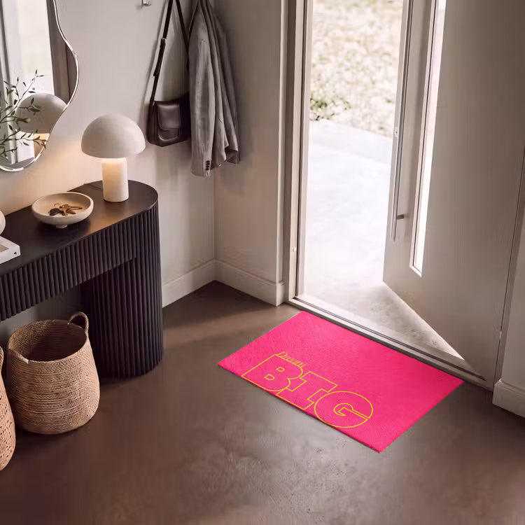 Deurmat - Minimalistisch - Roze - Dream big - Grafisch — 8