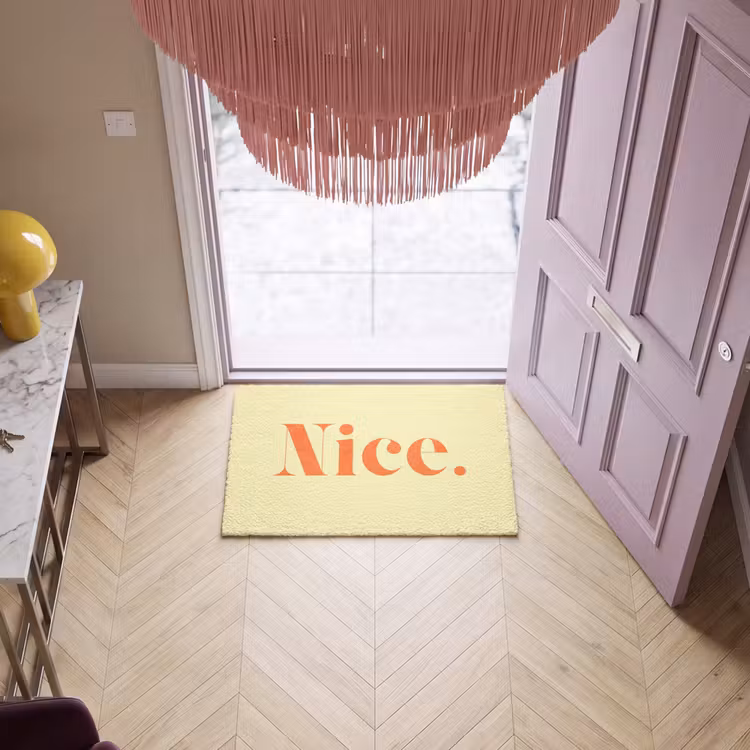 Deurmat - Nice - Oranje - Geel - Minimalistisch — 4