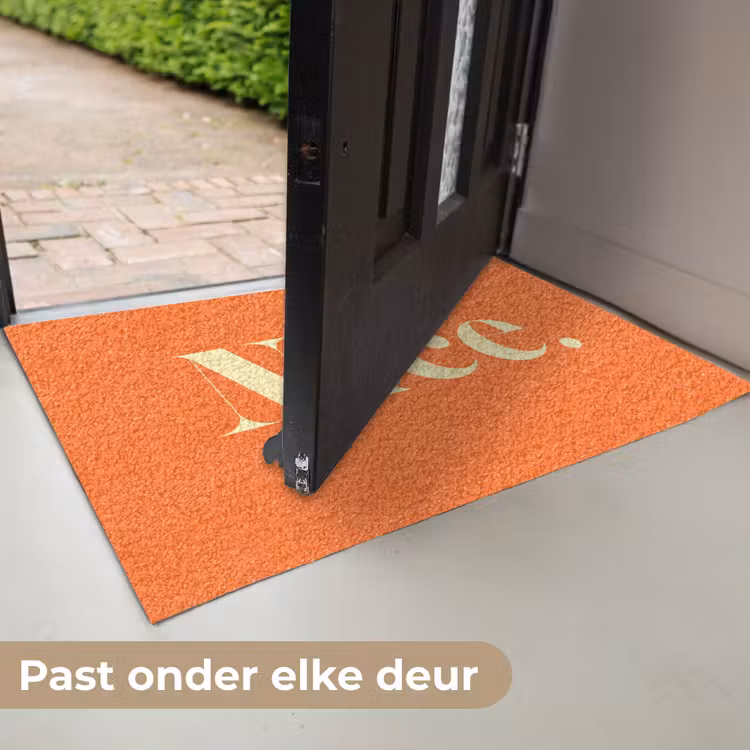 Deurmat - Oranje - Gebroken wit - Nice — 7