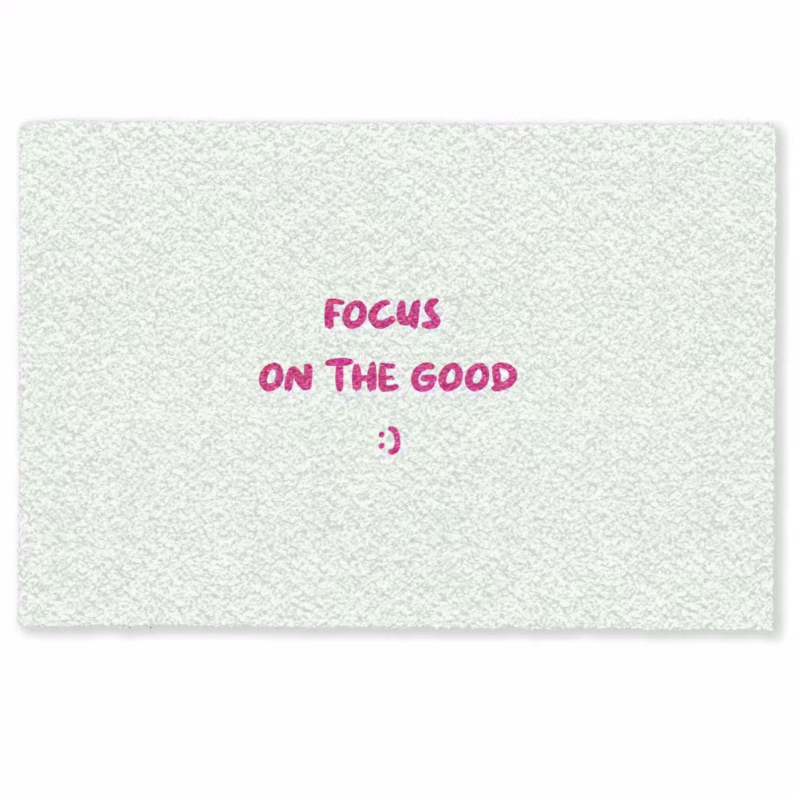 Deurmat - Focus - Beige - Roze - Smiley — 1
