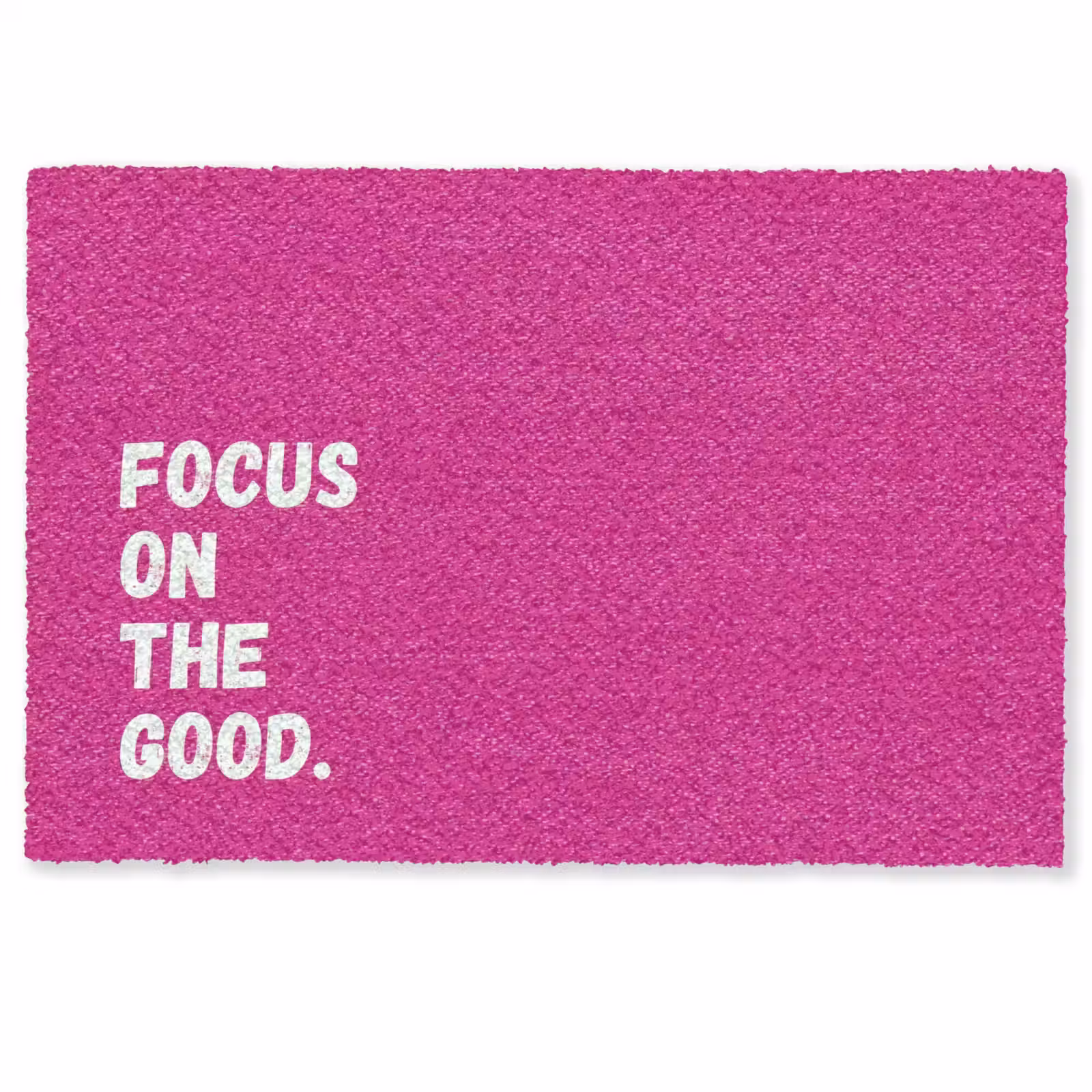 Deurmat - Focus on the good - Roze - Simple — 1