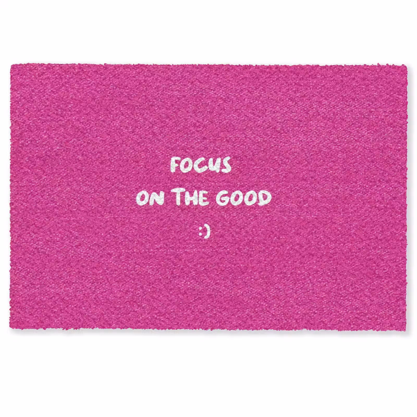 Deurmat - Focus - Smiley - Roze — 1