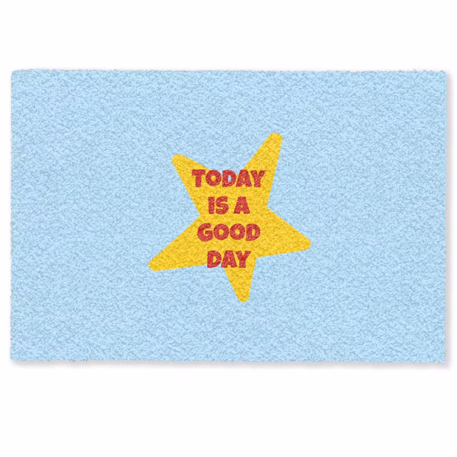 Deurmat - Ster - Today is a good day - Blauw — 1