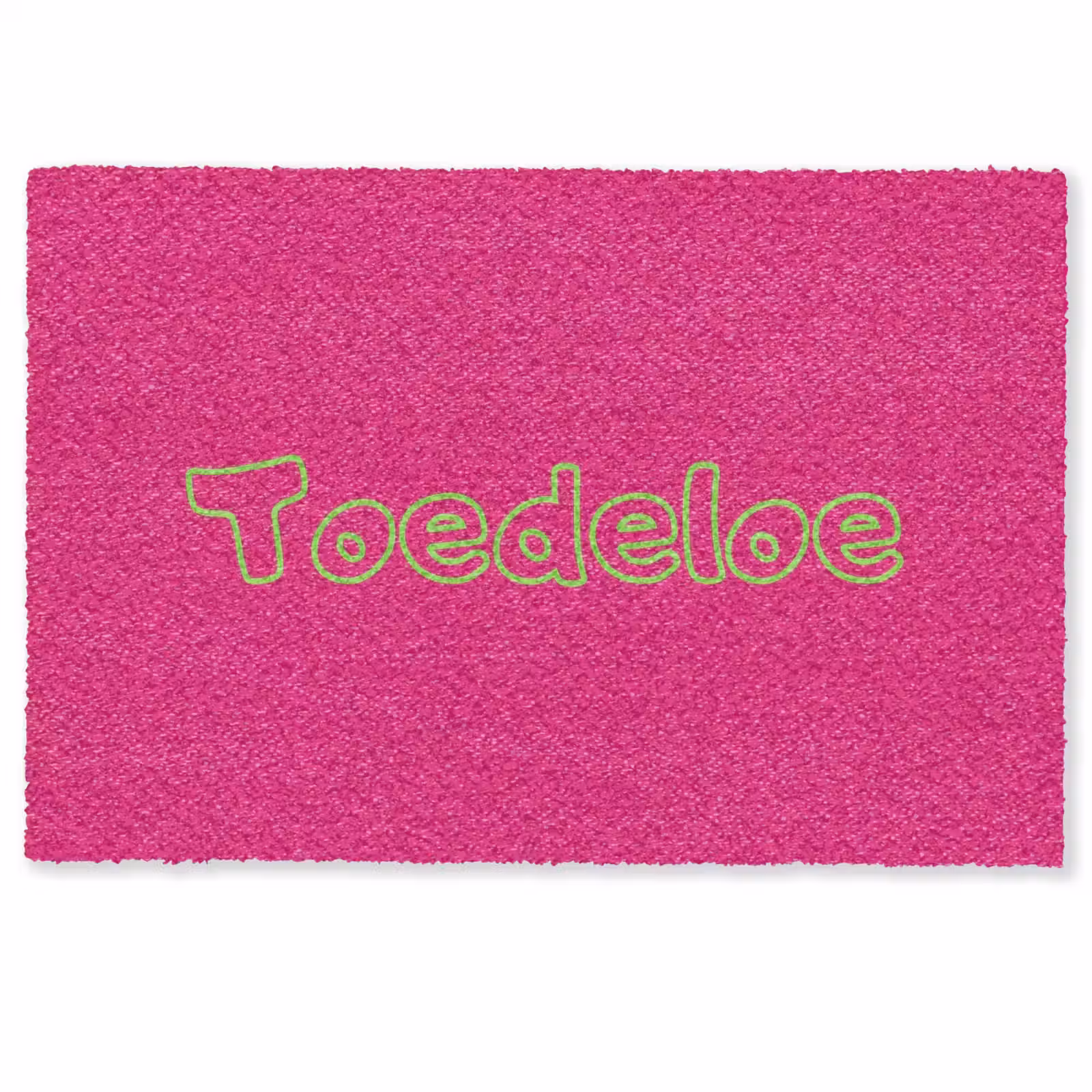Deurmat - Toedeloe - Groen - Roze — 1