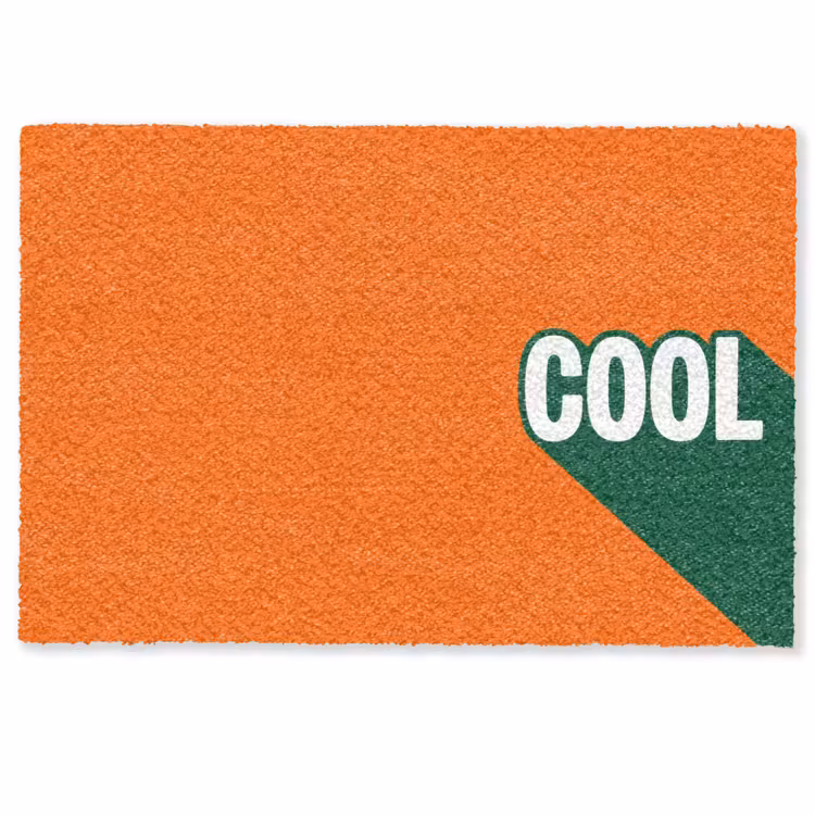 Deurmat - Cool - Oranje - Groen — 1