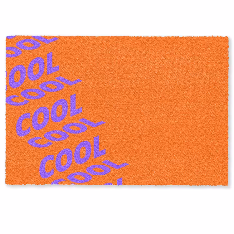 Deurmat - Cool - Paars - Oranje — 1