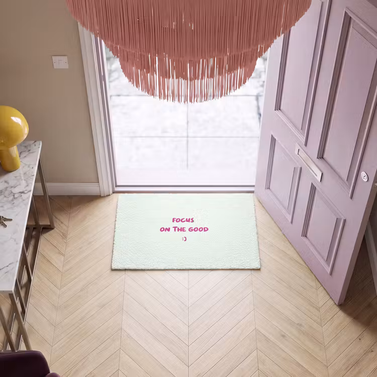 Deurmat - Focus - Beige - Roze - Smiley — 4