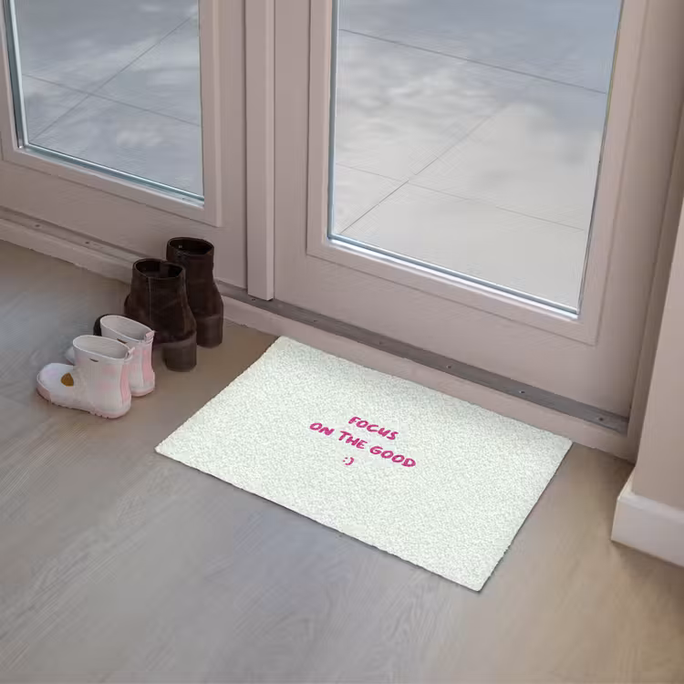 Deurmat - Focus - Beige - Roze - Smiley — 8