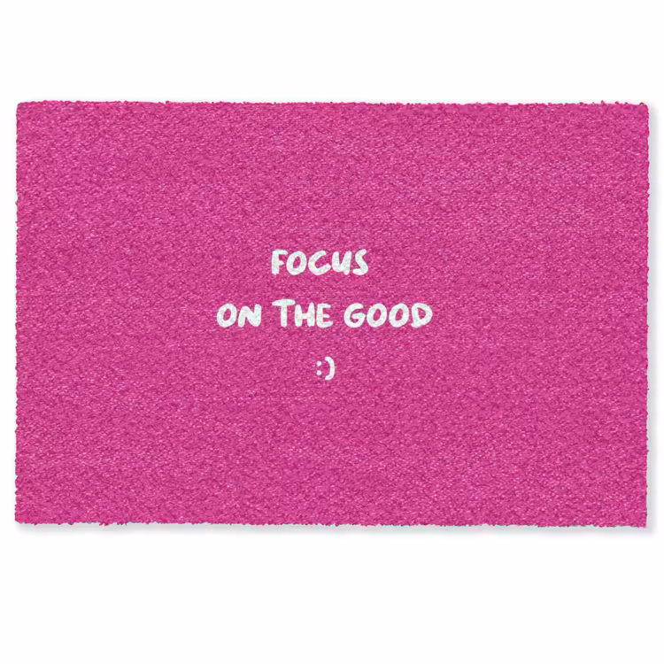 Deurmat - Focus - Smiley - Roze — 1
