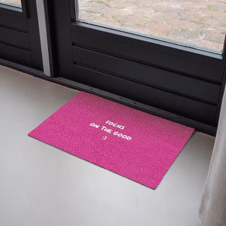 Deurmat - Focus - Smiley - Roze — 2