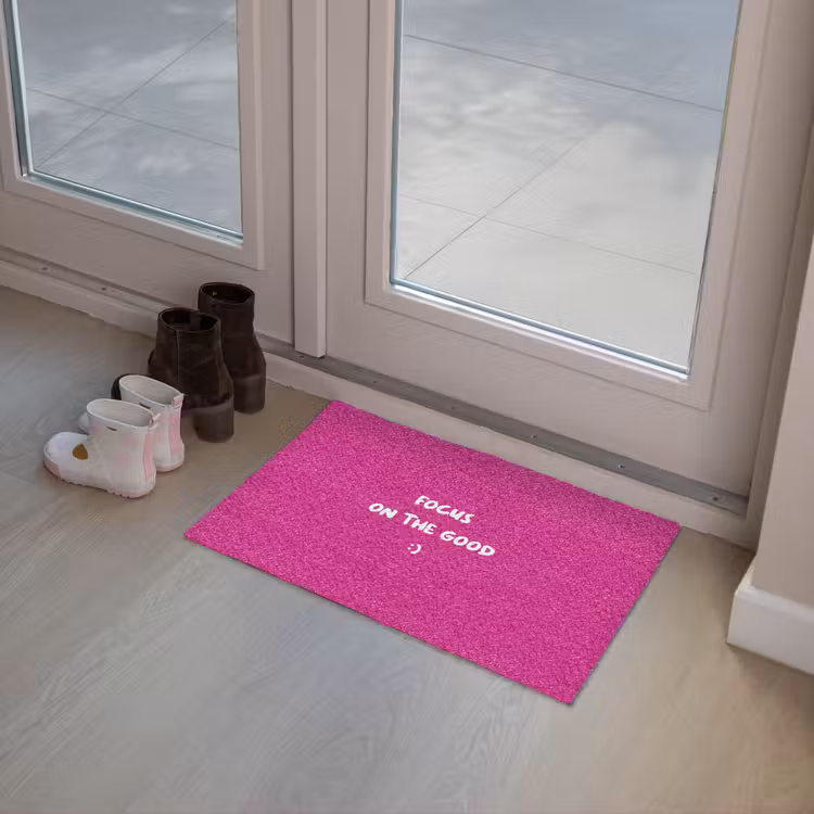 Deurmat - Focus - Smiley - Roze — 8