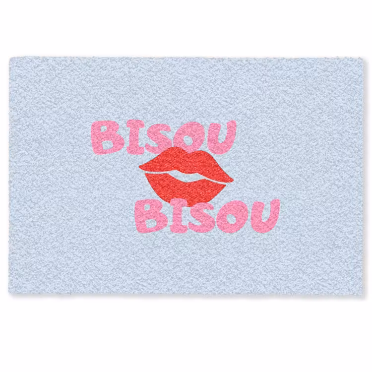 Deurmat - Lippen - Bisou - Blauw — 1