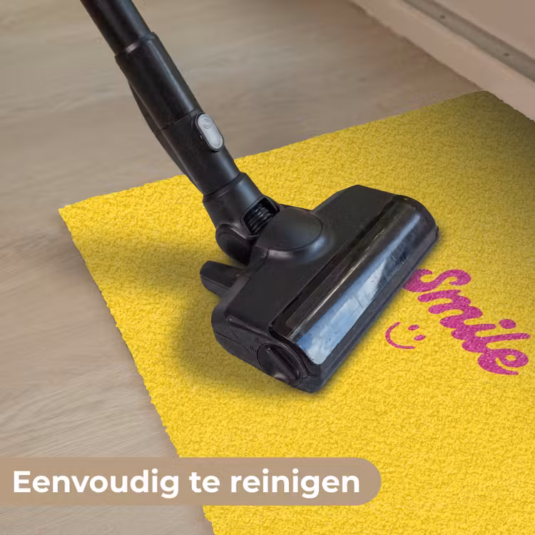 Deurmat - Smile - Geel - Roze — 9