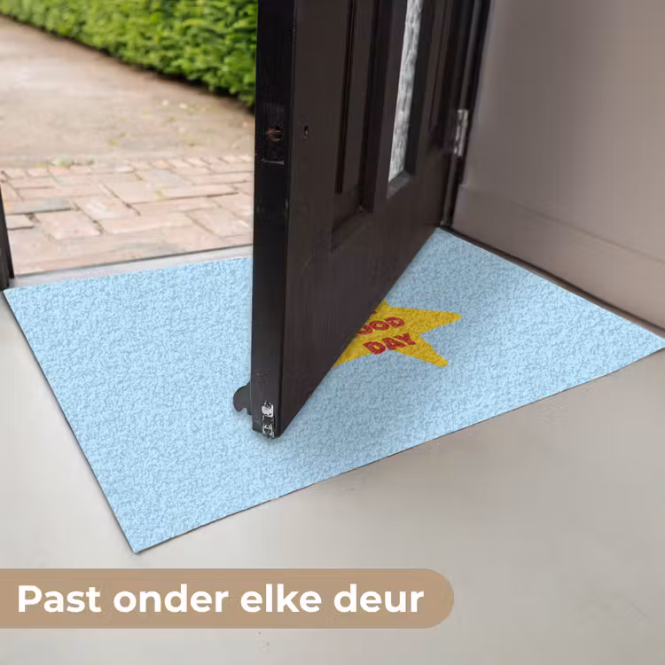 Deurmat - Ster - Today is a good day - Blauw — 7