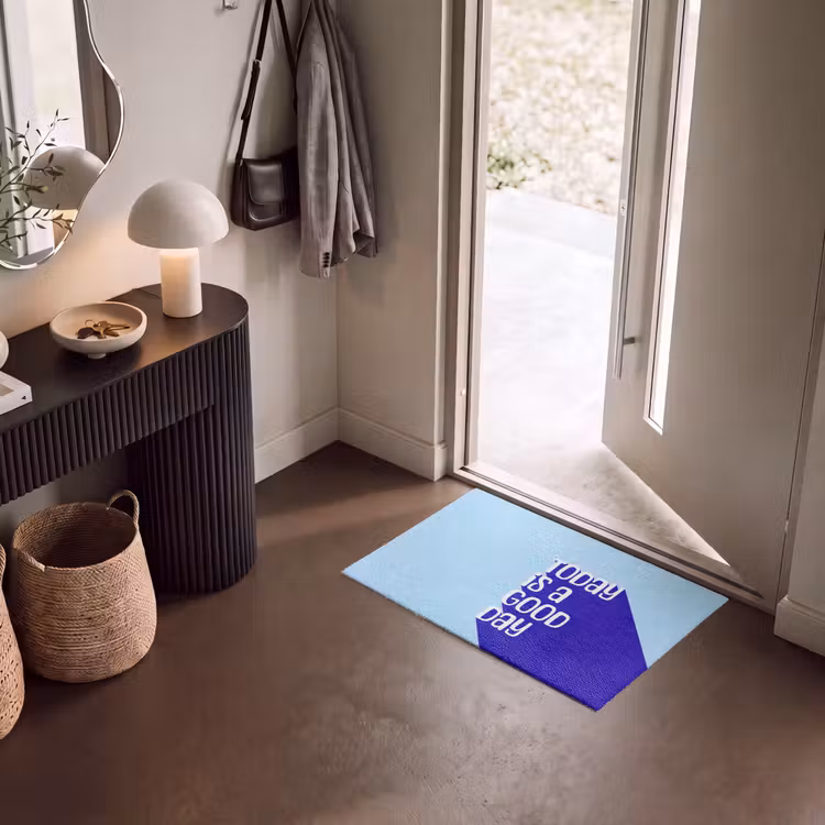 Deurmat - Today is a good day - Blauw - Schaduw — 8