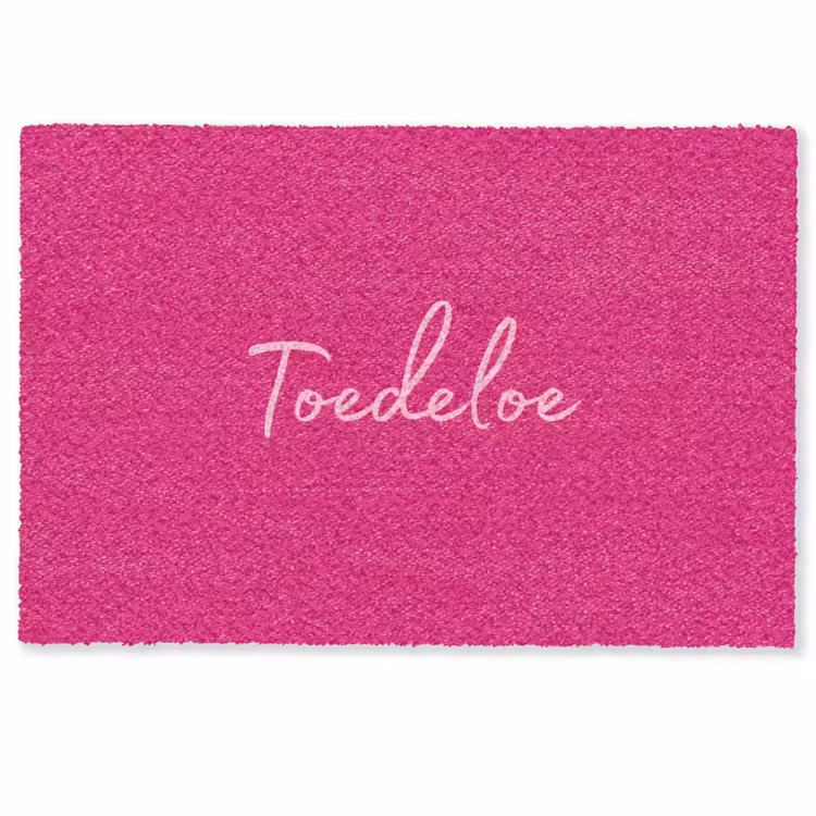 Deurmat - Toedeloe - Roze — 1