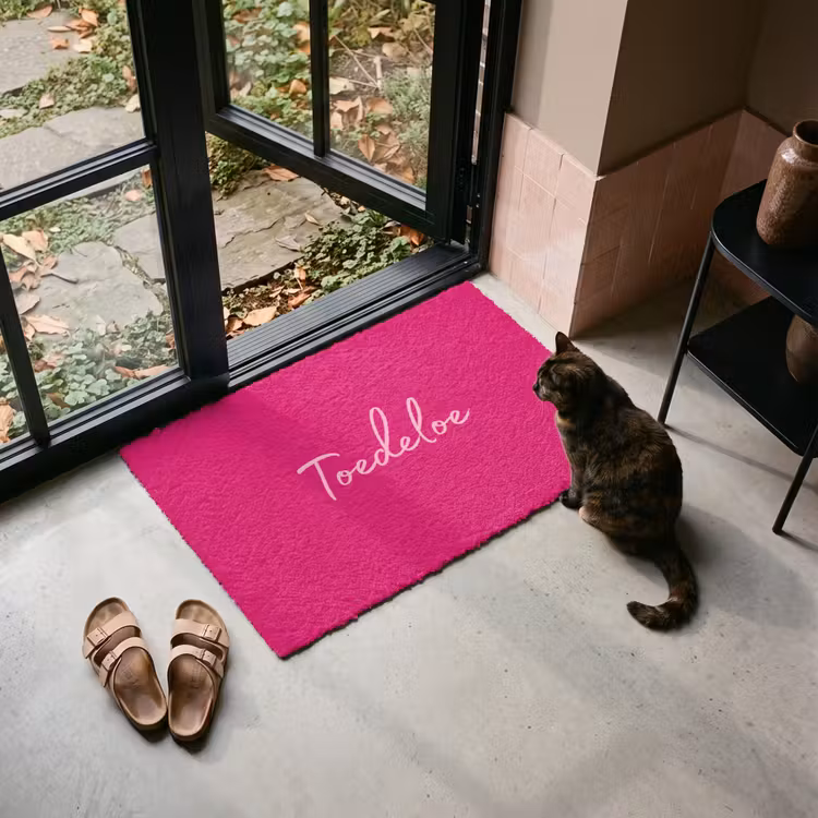 Deurmat - Toedeloe - Roze — 2